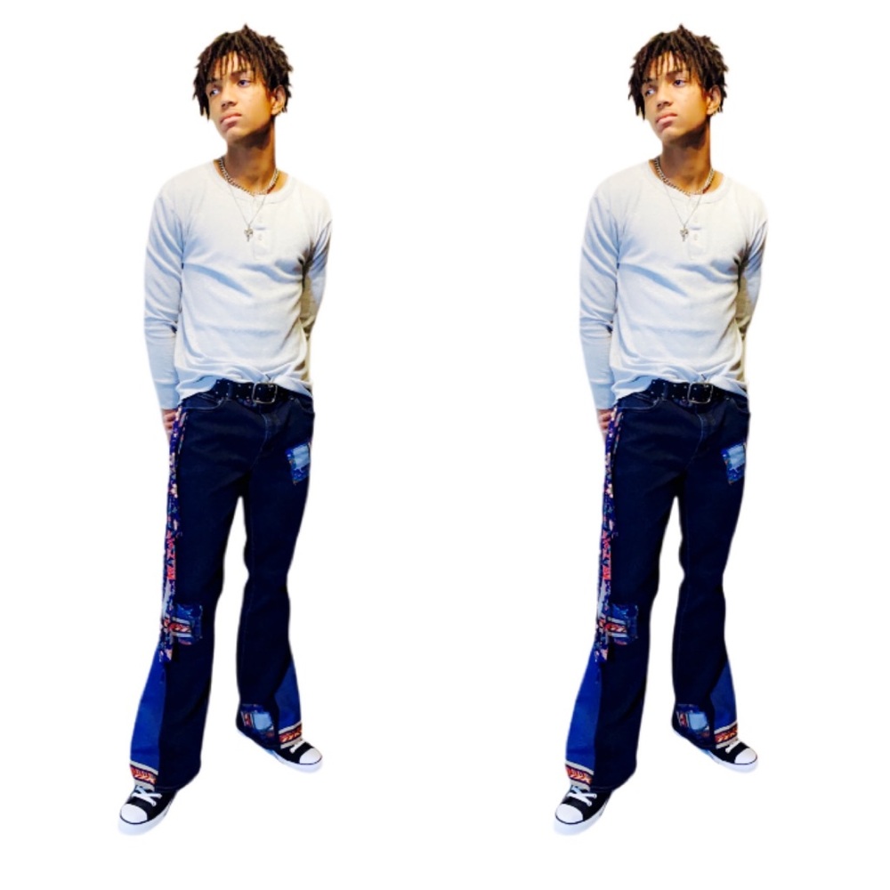 Handmade Bell Bottom Jeans UPCYCLED Vintage Jeans